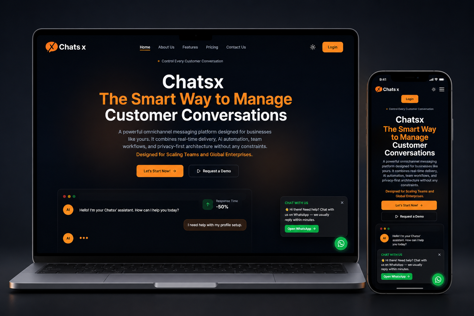 Chatsx AI Customer Support Platform